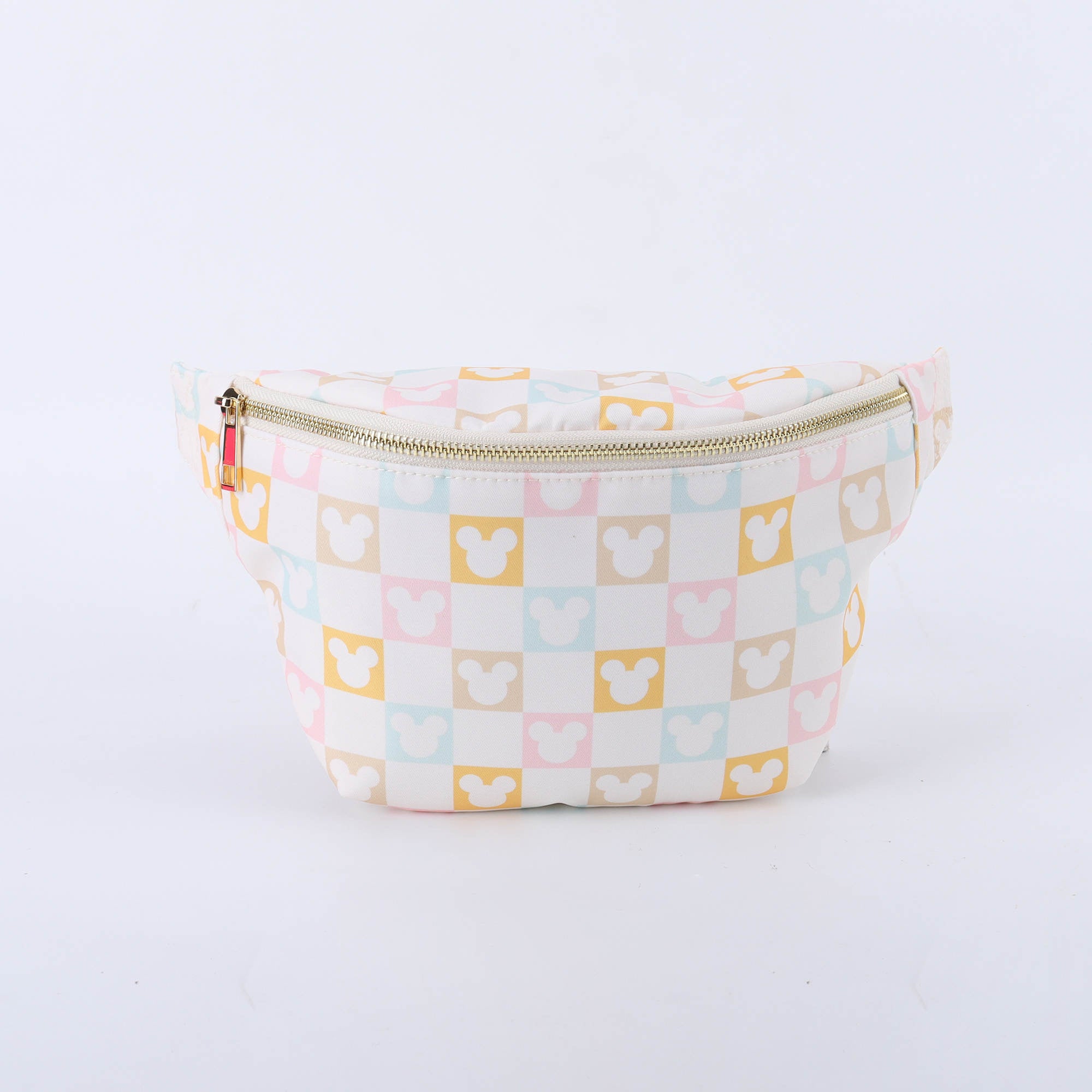 Pastel Checkered Mickey Mouse Fanny Pack