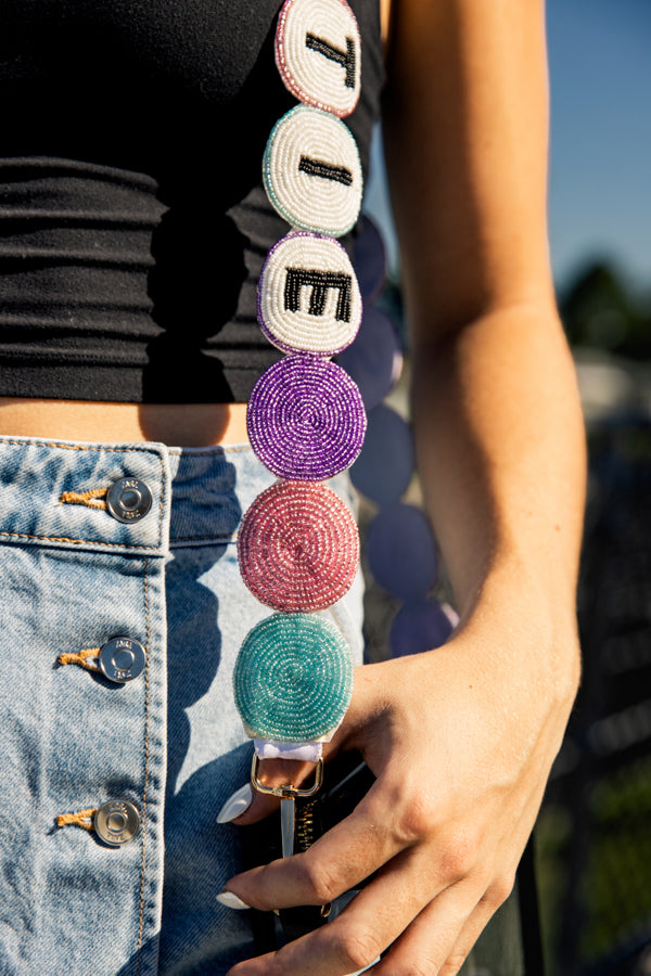 Swiftie Friendship Bracelet Beaded Strap and Clear Bag