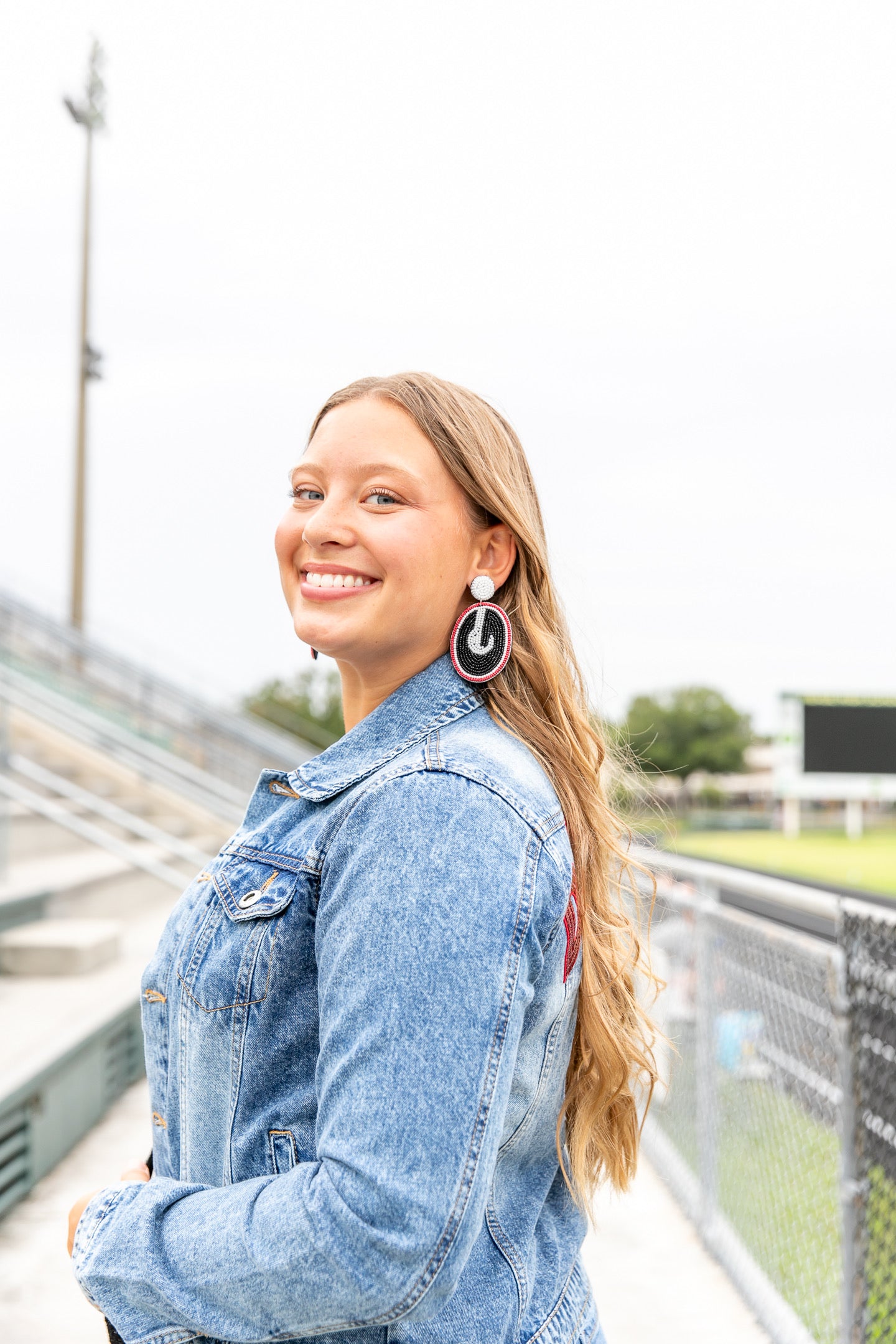 Georgia G Beaded Earrings for UGA Football Games