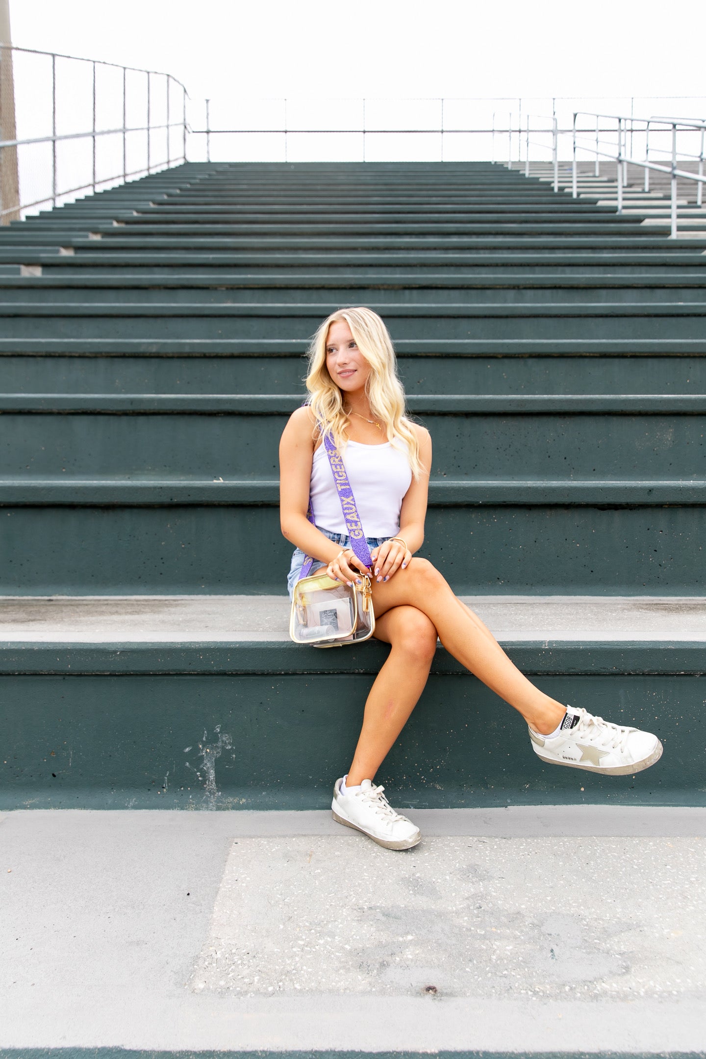 Geaux Tigers Beaded Strap