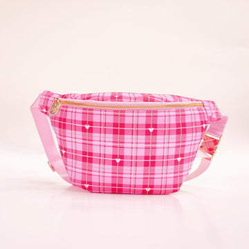 Main Street Merry Plaid Fanny Pack