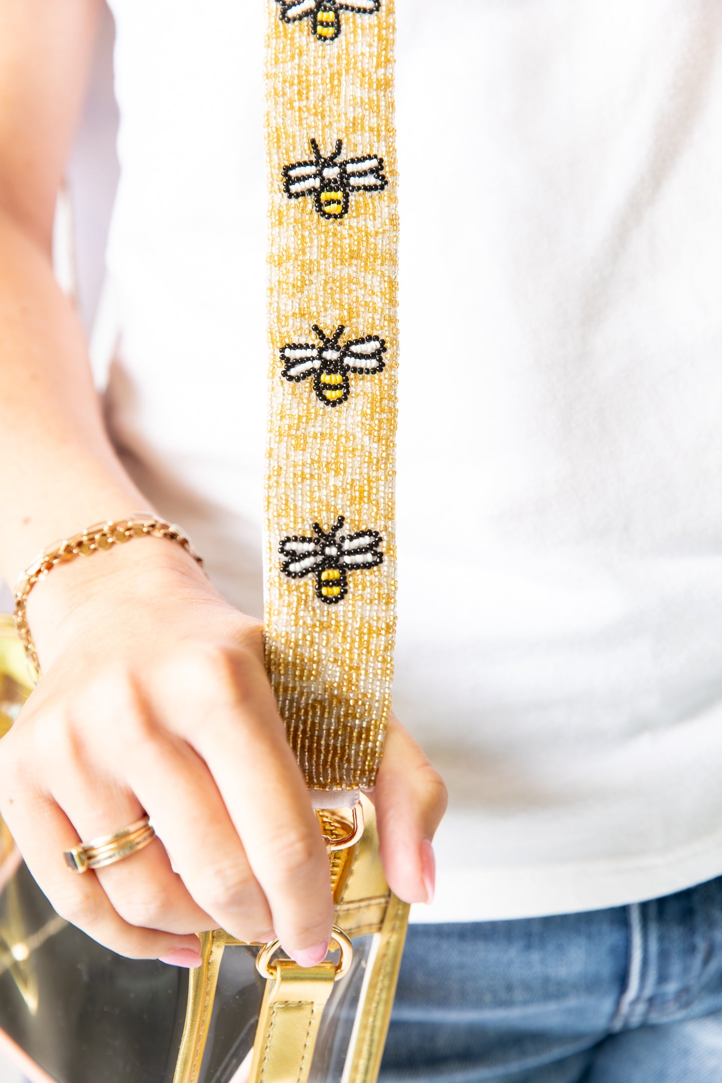 Bumblebee Beaded Strap