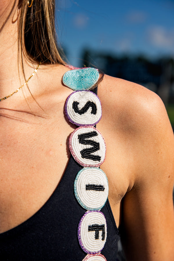 Swiftie Friendship Bracelet Beaded Strap and Clear Bag
