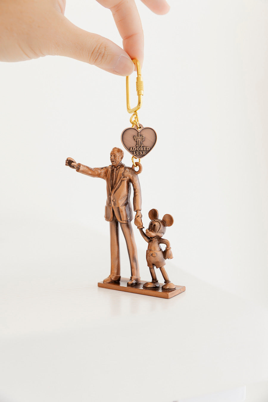 Partners Statue Bronze Bag Charm Keychain