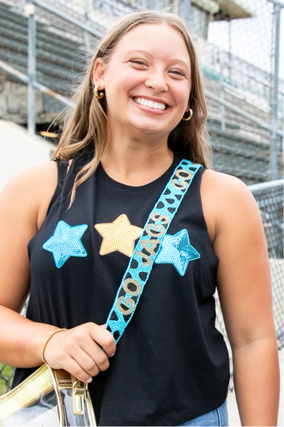 Jacksonville Jaguars Clear Bag and Beaded Strap