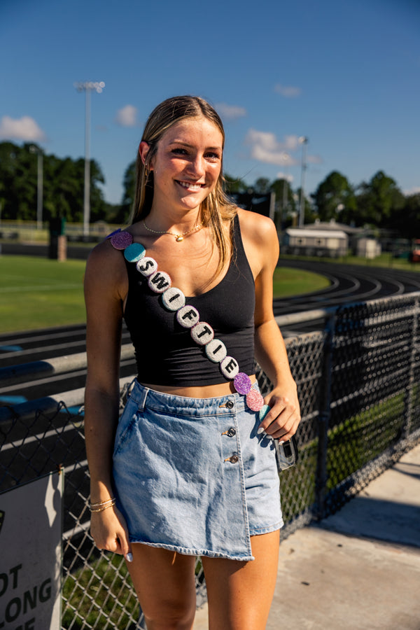 Swiftie Friendship Bracelet Beaded Strap and Clear Bag