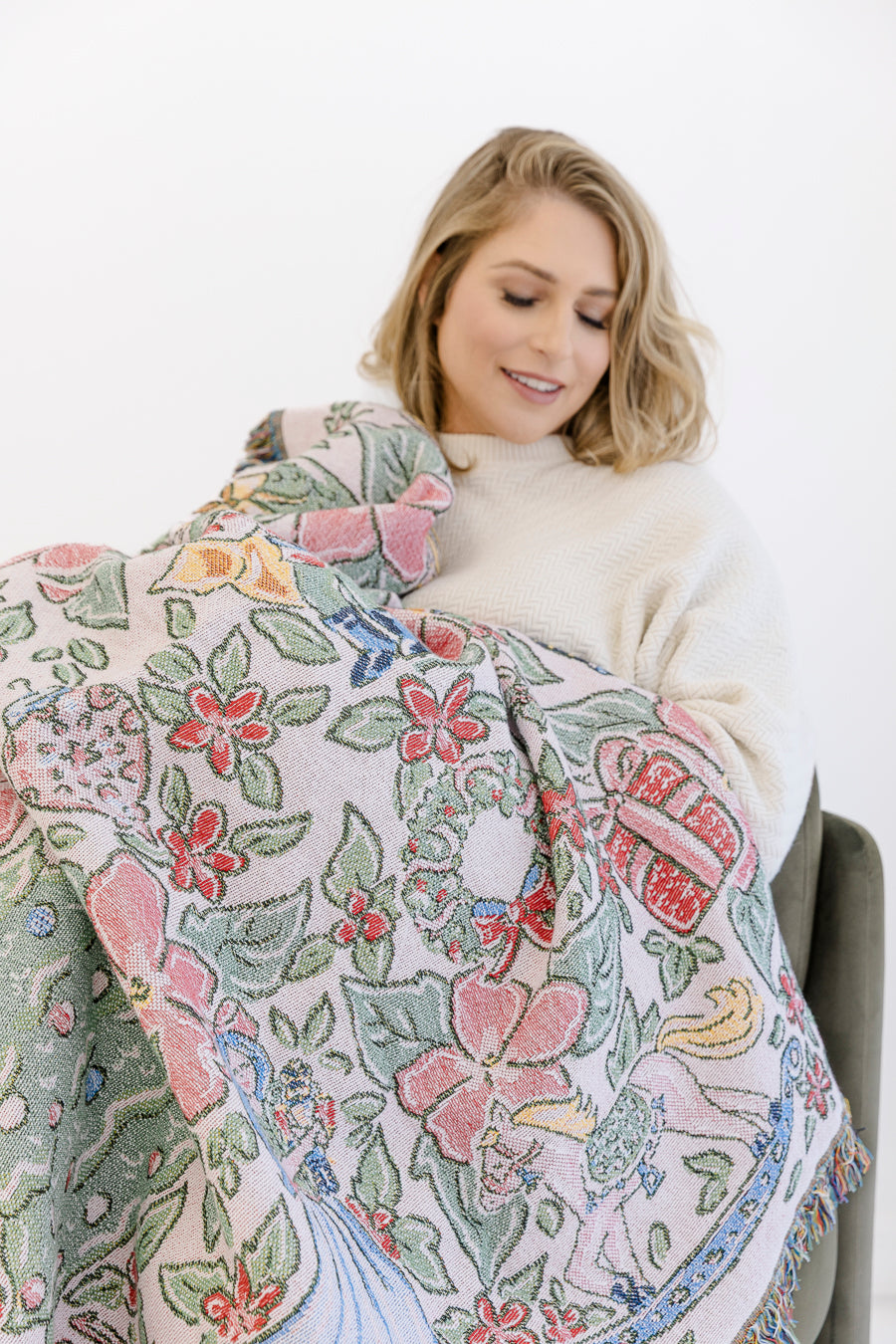 Nutcracker in Bloom Woven Blanket