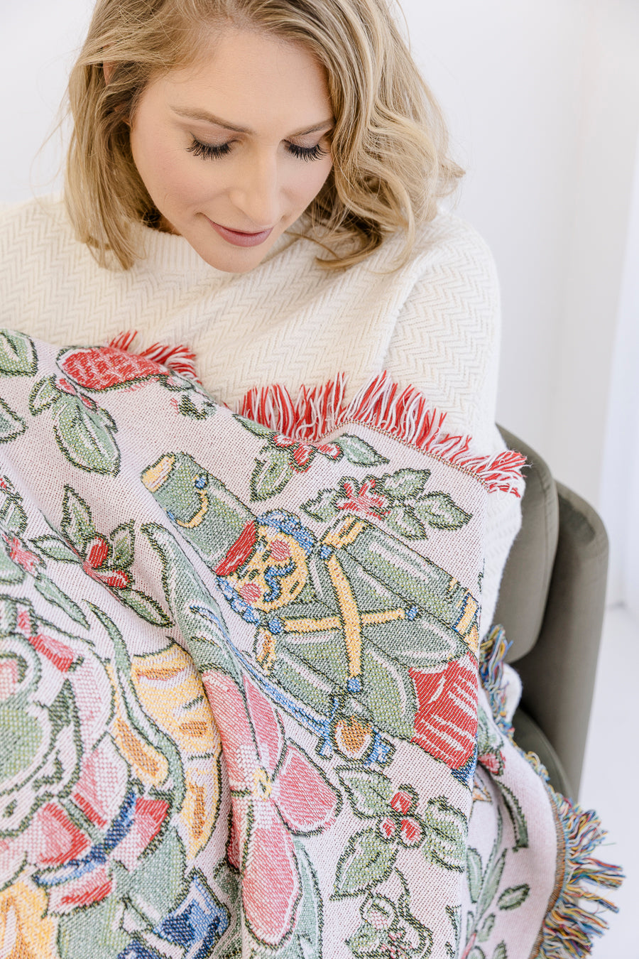 Nutcracker in Bloom Woven Blanket