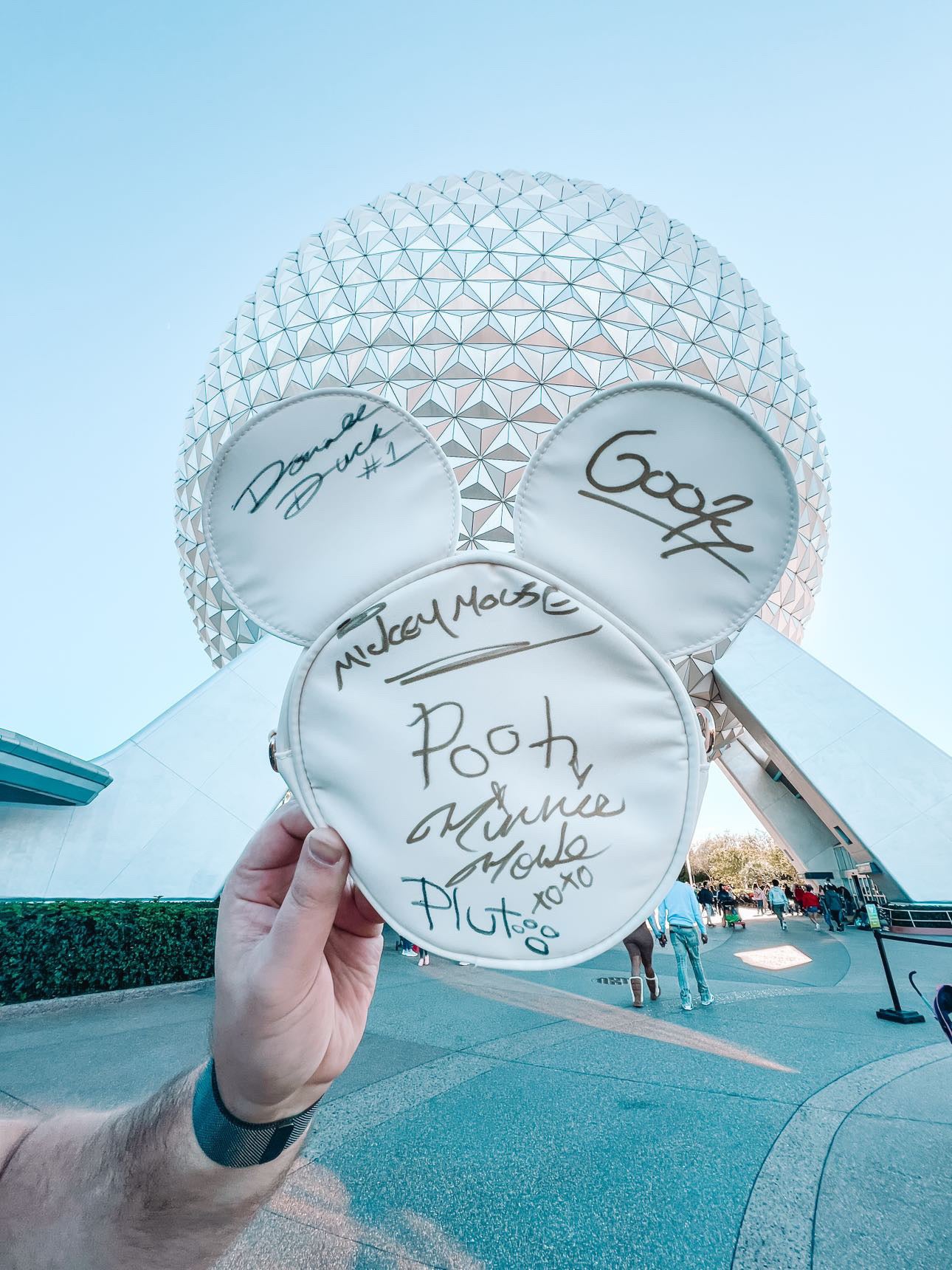 Mickey Head Autograph Crossbody Bag