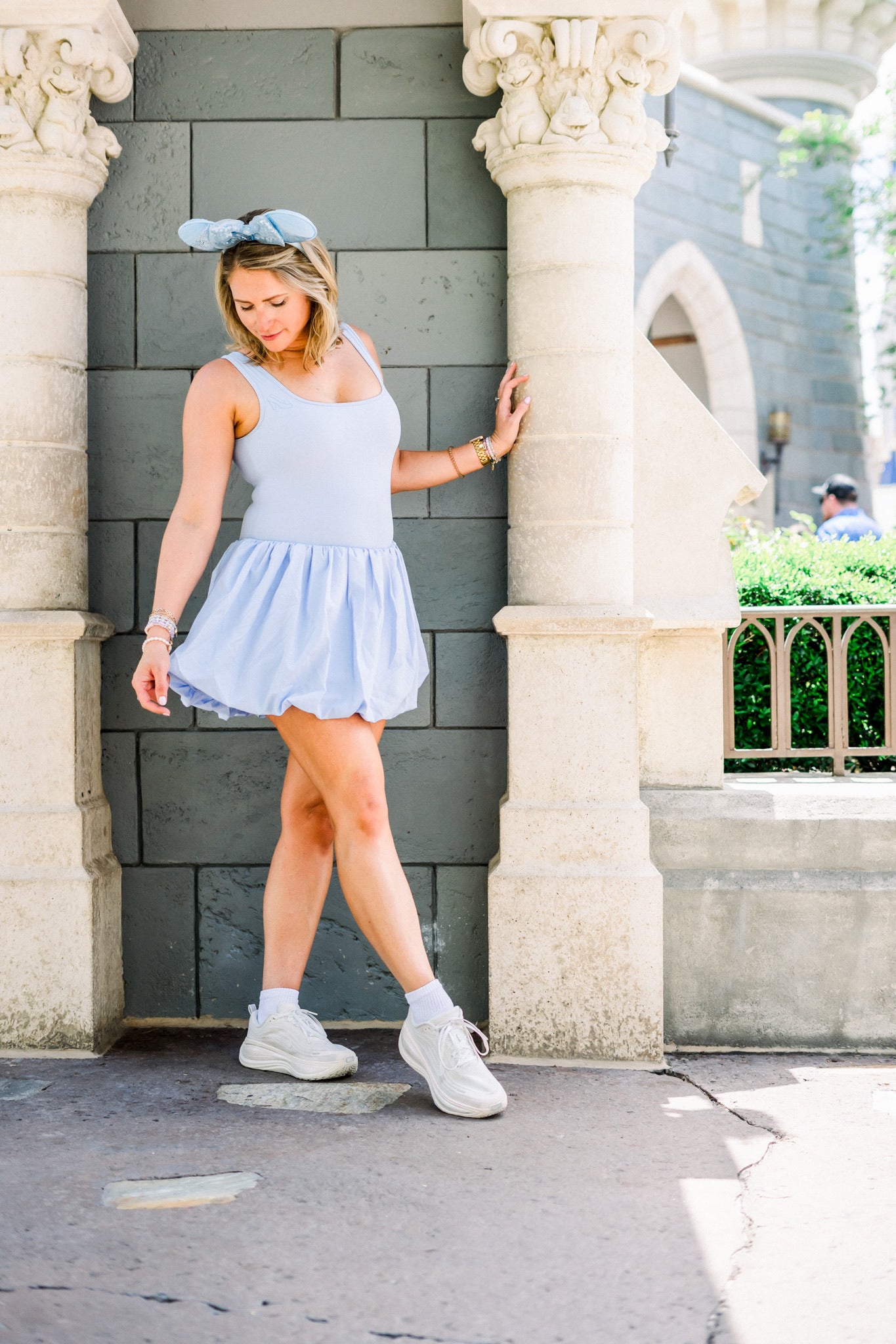 Glass Slipper Blue Athletic Bubble Dress