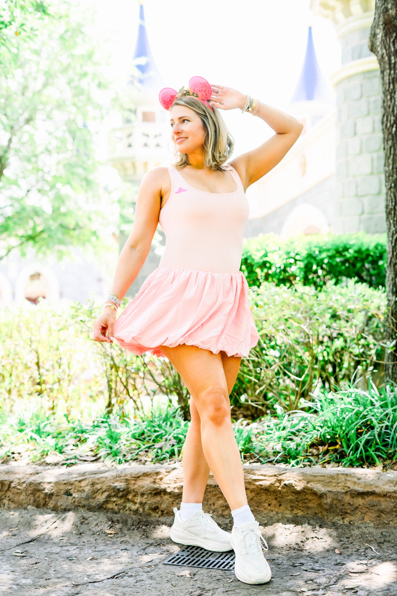 Rose Dawn Pink Athletic Bubble Dress