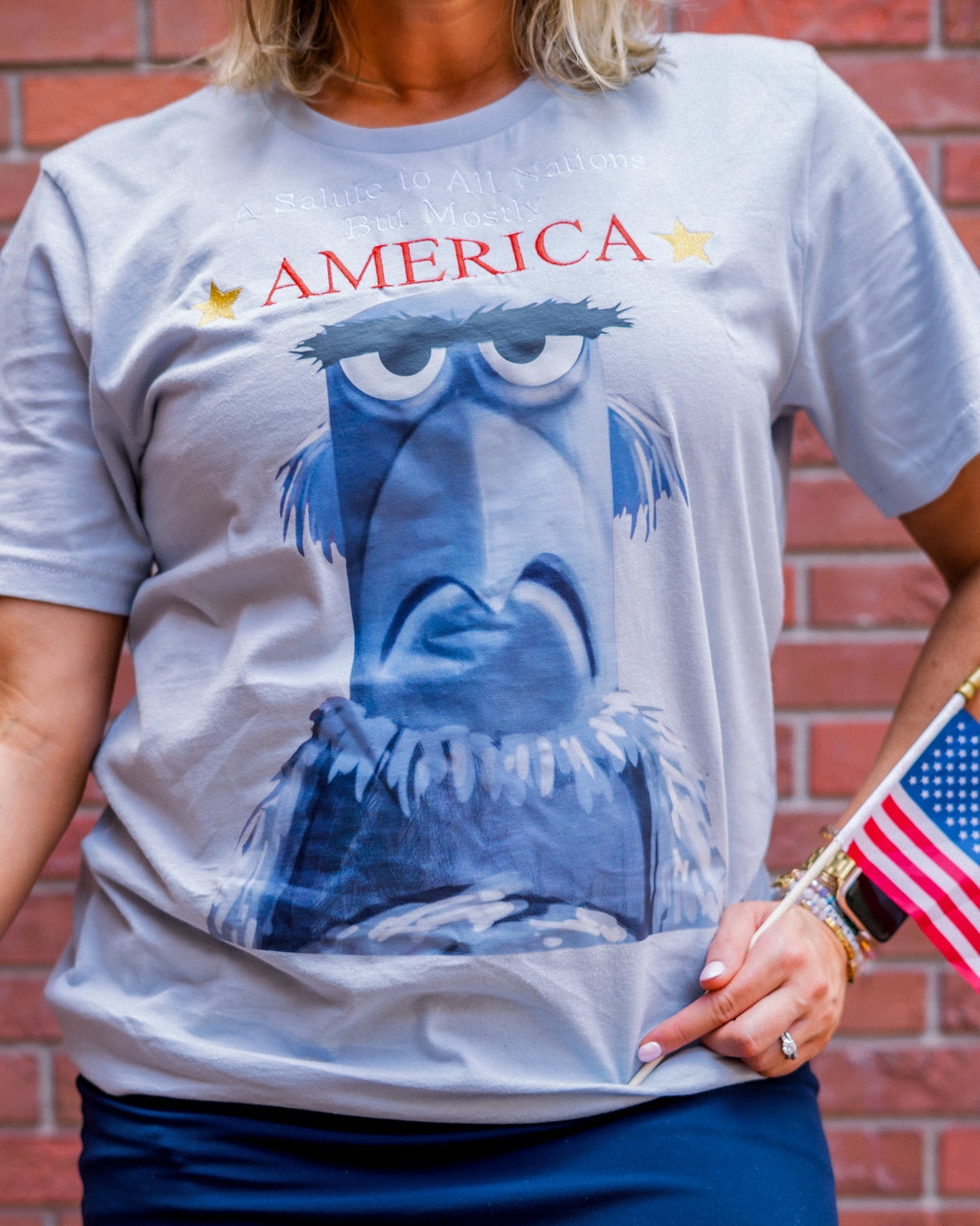 Sam Eagle Mostly America Tee
