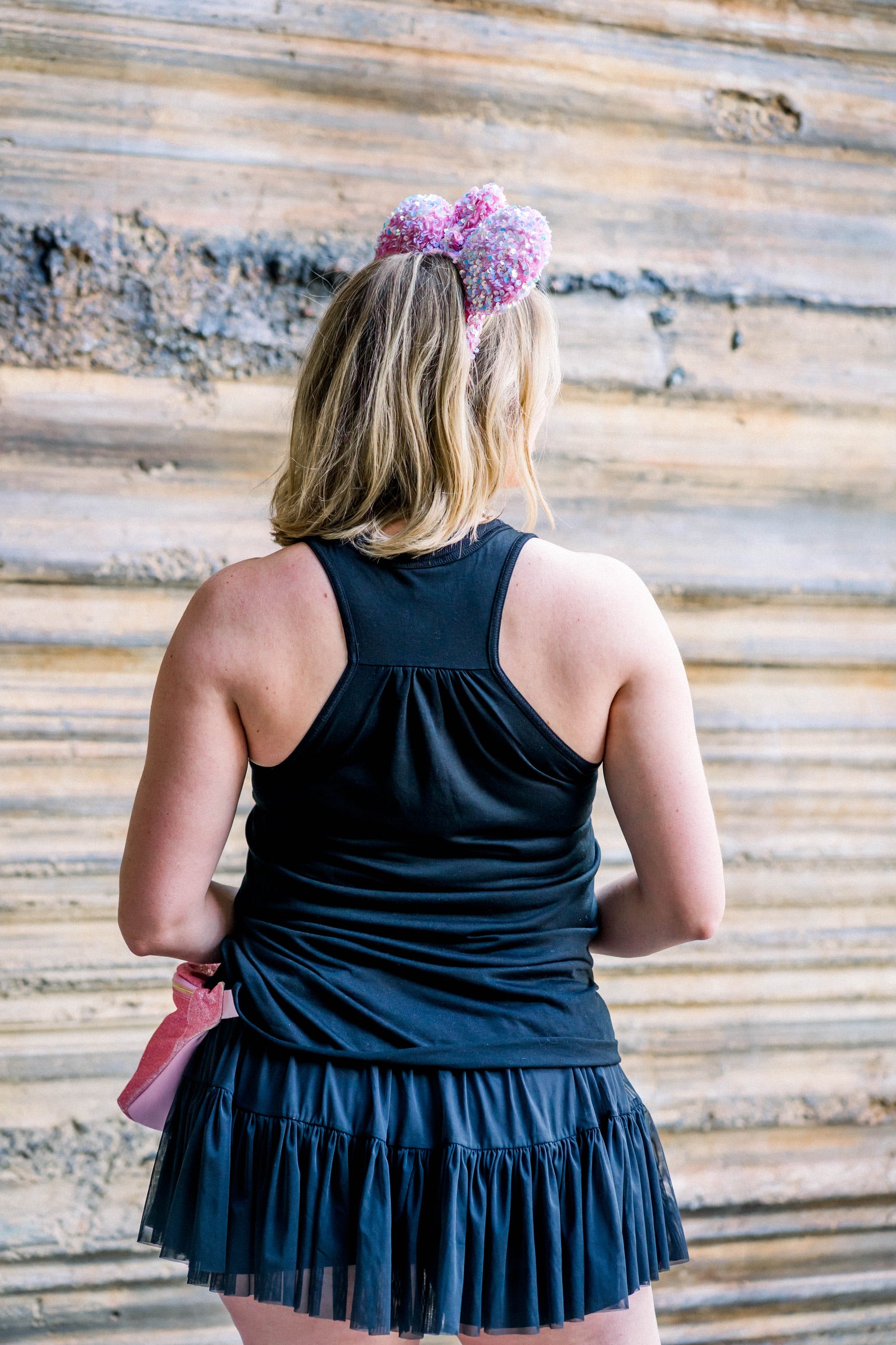 Pink Galaxy Embroidered Tank