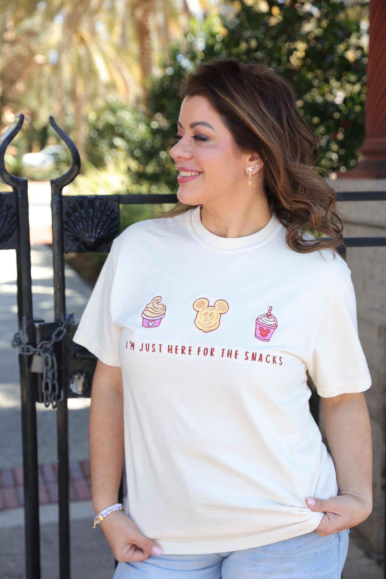 Custom Snack Embroidered T-Shirt