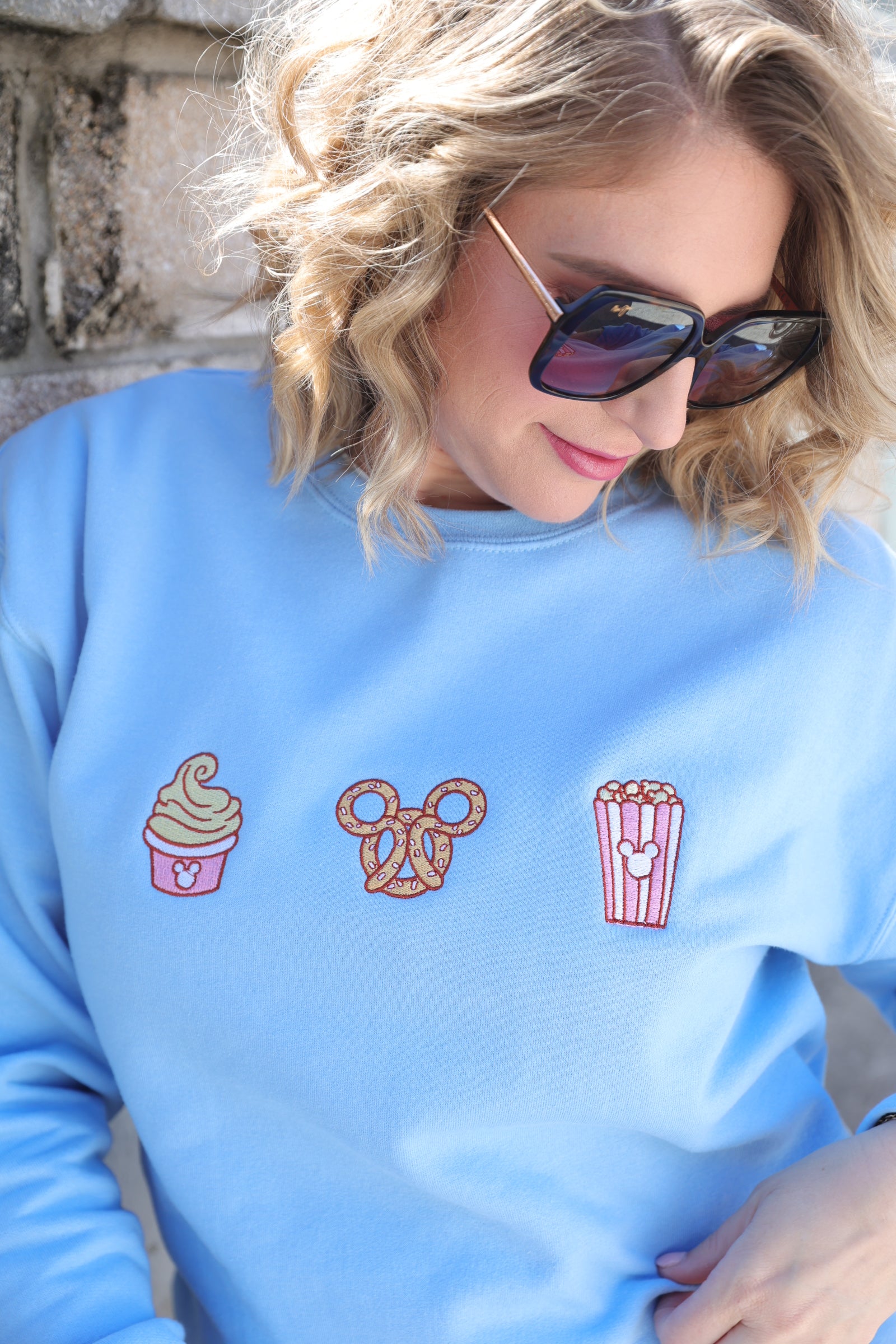 Custom Snack Embroidered Sweatshirt