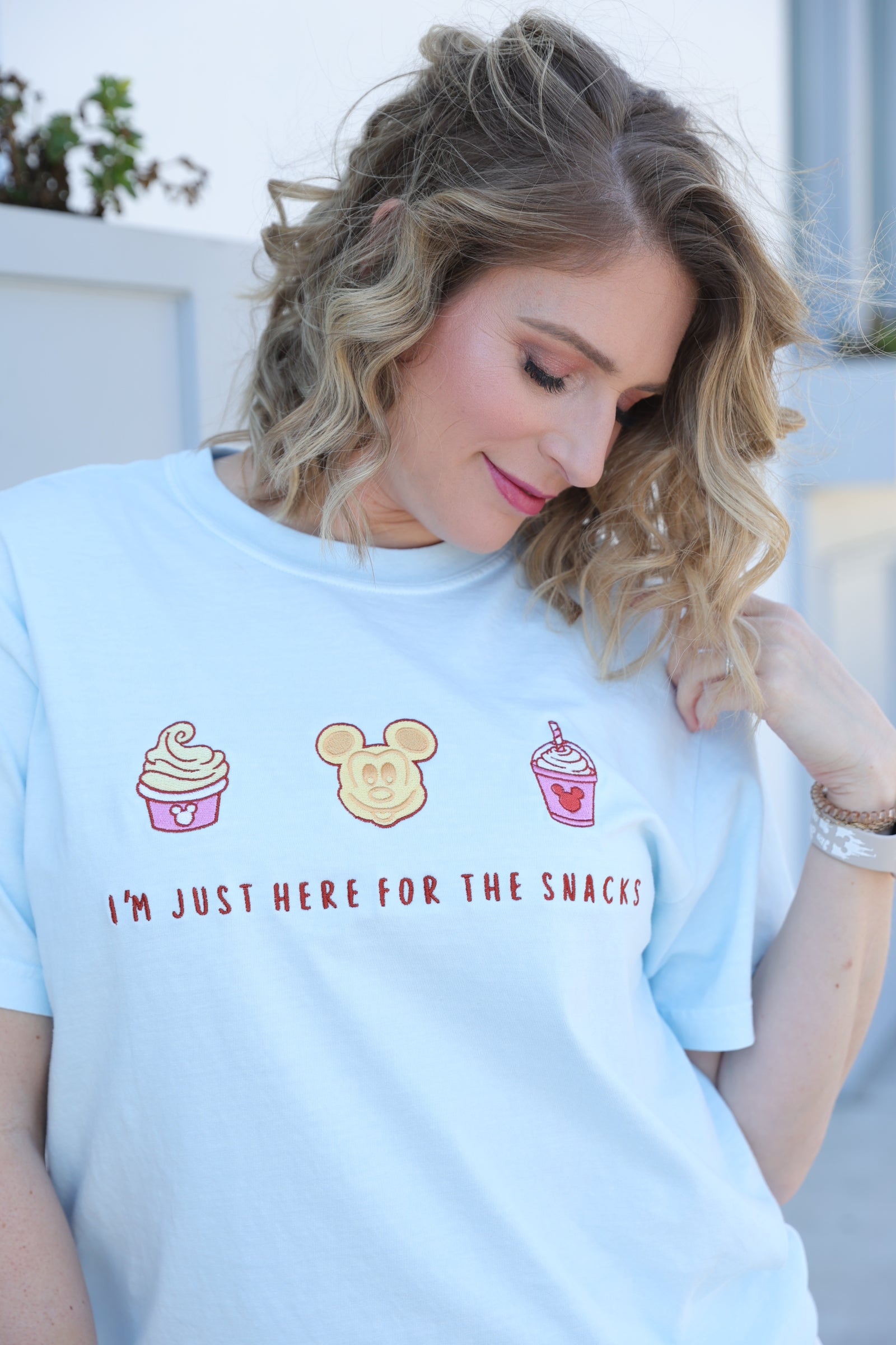 Custom Snack Embroidered T-Shirt