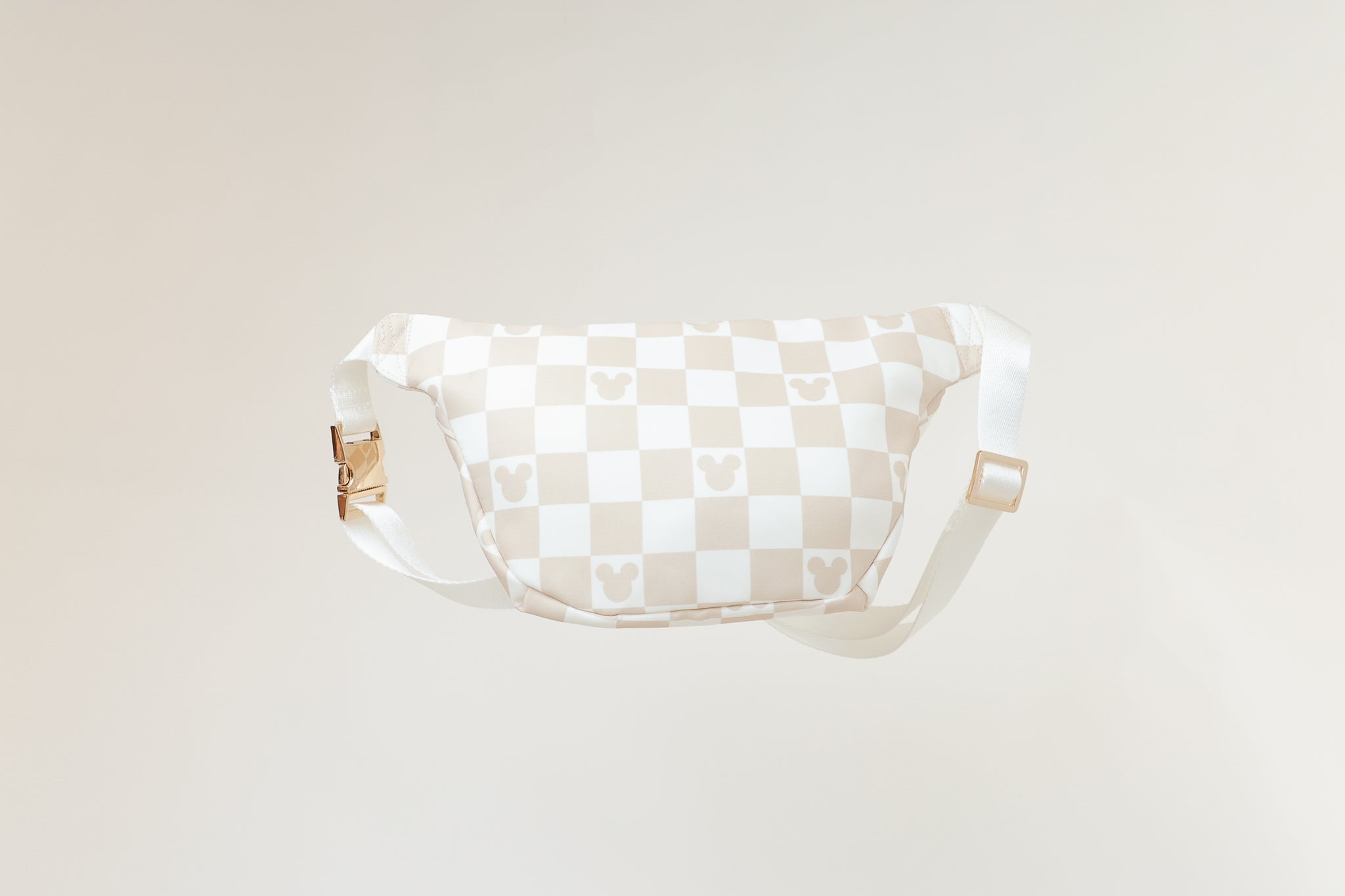 Tan Checkered Mouse Fanny Pack