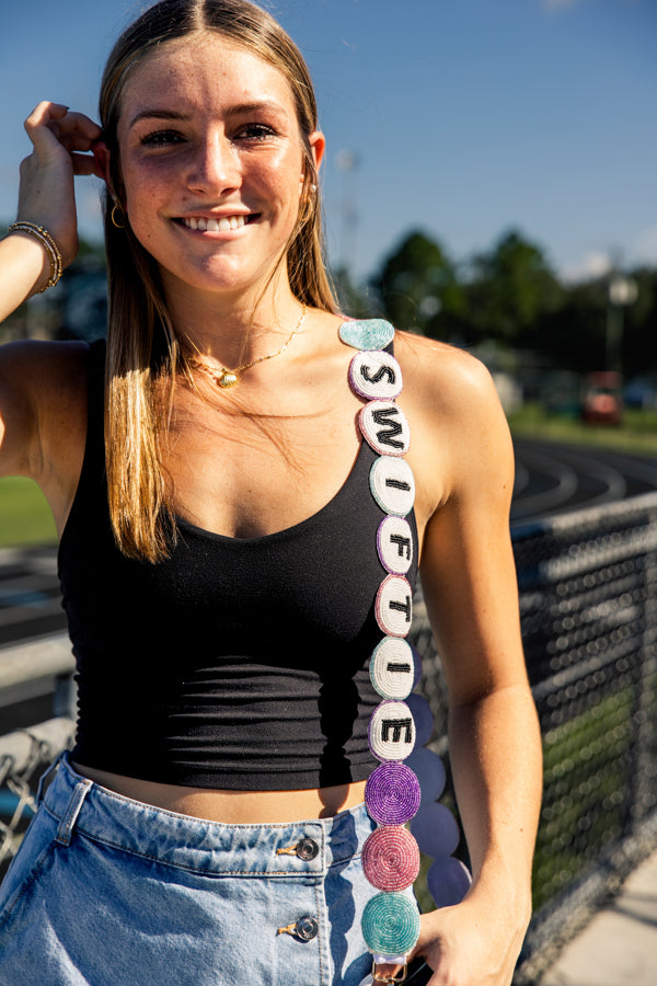 Swiftie Friendship Bracelet Beaded Strap and Clear Bag