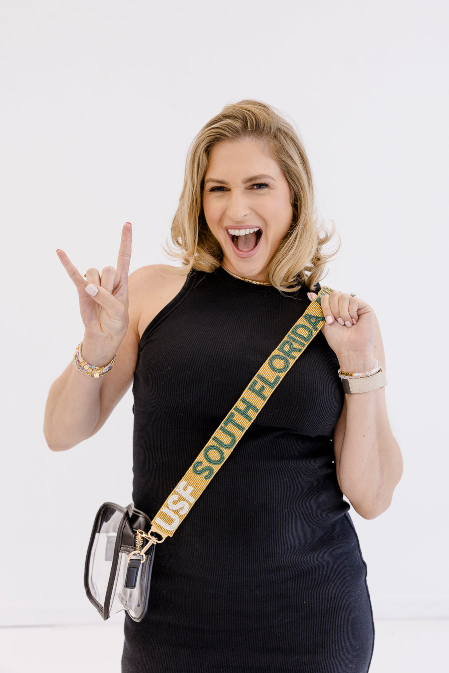 USF Bulls Beaded Purse Strap