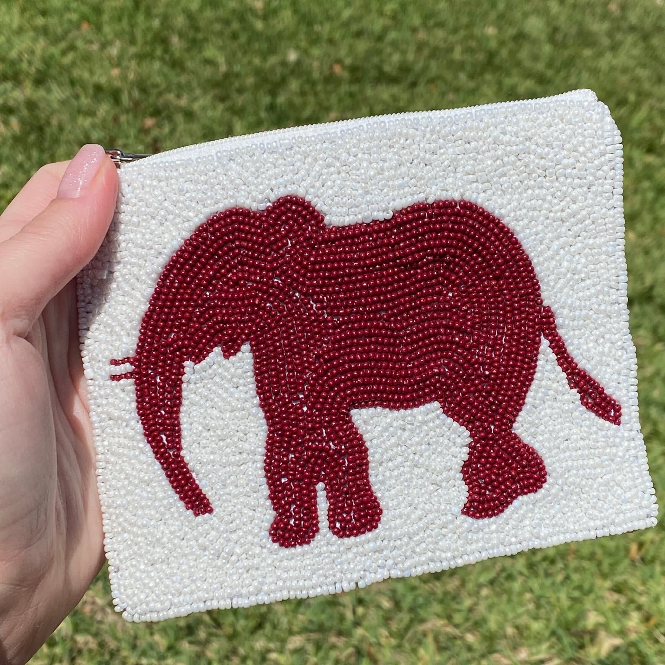 Alabama Crimson Elephant Coin Purse